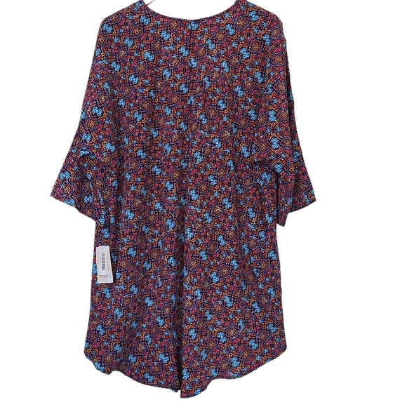 LuLaRoe Lindsay Kimono Womens Sz Large Open Front Draped Cardigan Cover Up - Picture 4 of 12